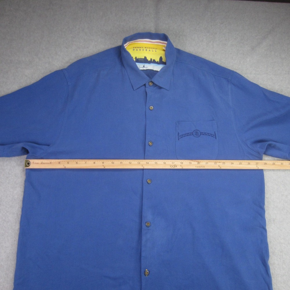 San Diego Padres Tommy Bahama‎ Shirt Mens XXL MLB Baseball All Star Game 2016 - Picture 13 of 16